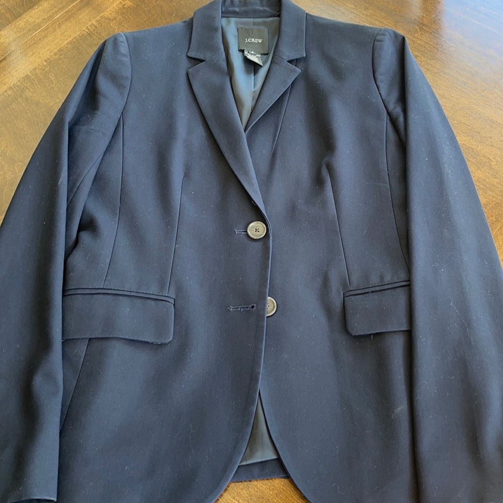 Navy Blue JCrew Blazer/Suit Jacket Size 4